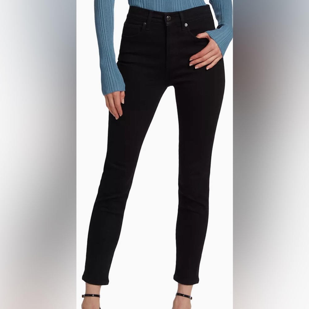 Veronica Beard‎ Debbie Skinny High-Rise Jeans Raven Black Size 15 NWT